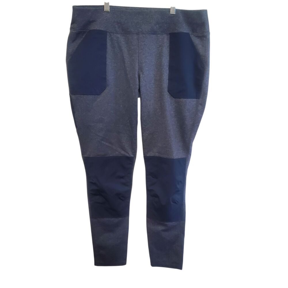 Carhartt Force Midweight Leggings XL 16/18 Tall Navy Utility Workwear Stretch